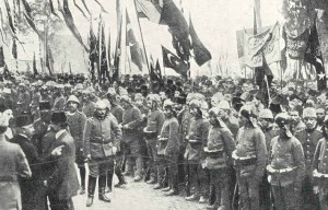 Troupes ottomanes passées en revu.